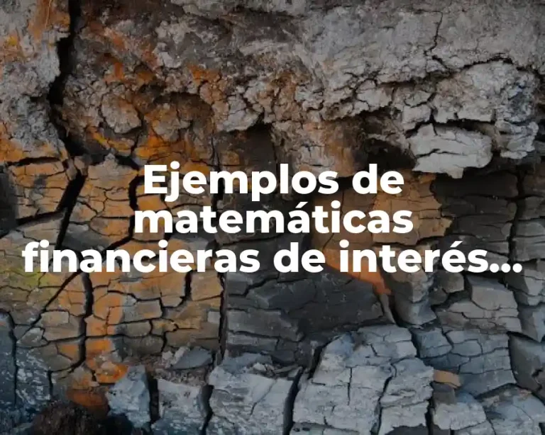 Ejemplos de matemáticas financieras de interés compuesto por anualidad