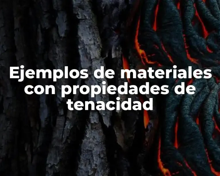Ejemplos de materiales con propiedades de tenacidad