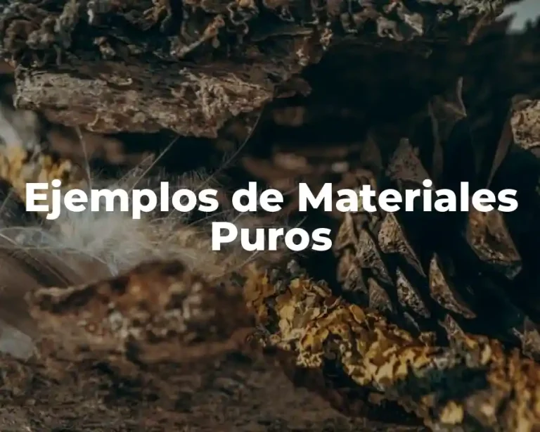 Ejemplos de Materiales Puros