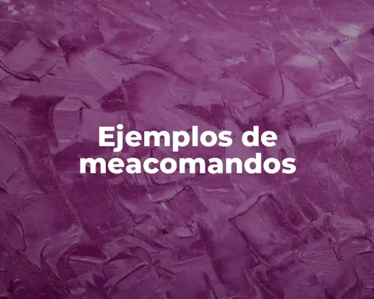 Ejemplos de meacomandos