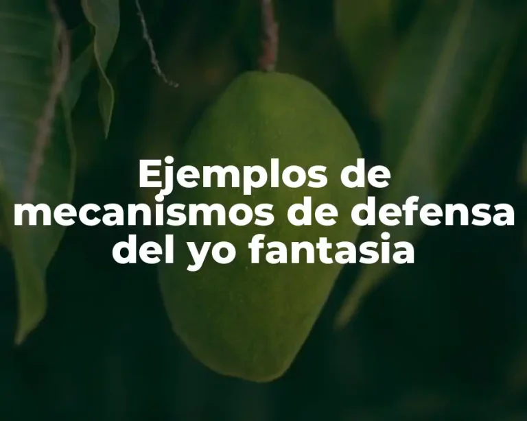 Ejemplos de mecanismos de defensa del yo fantasia