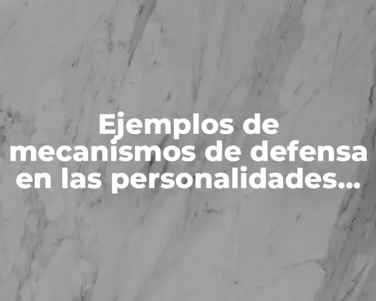 Ejemplos de mecanismos de defensa en las personalidades sociópatas