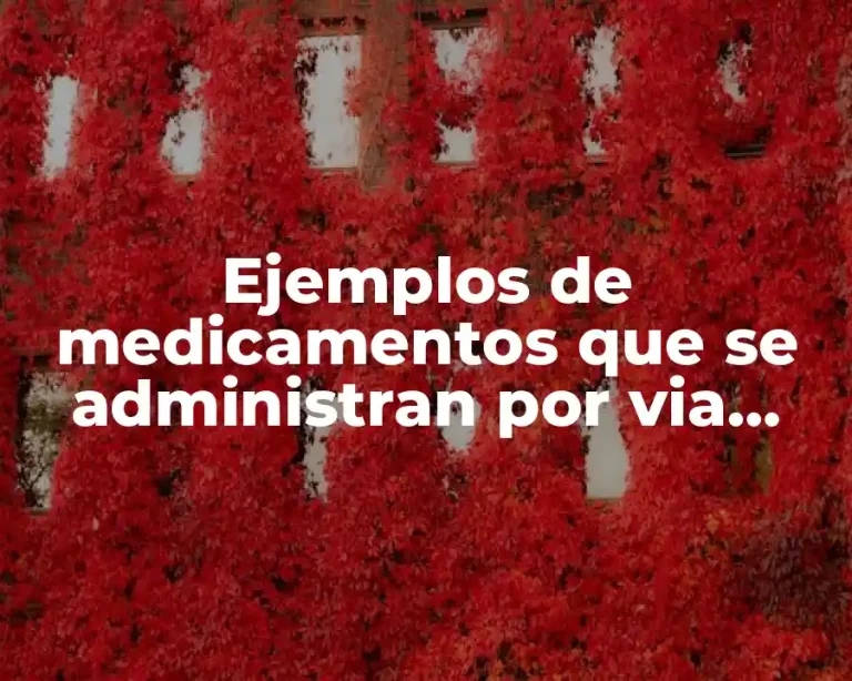 Ejemplos de medicamentos que se administran por via intravenosa y Significado