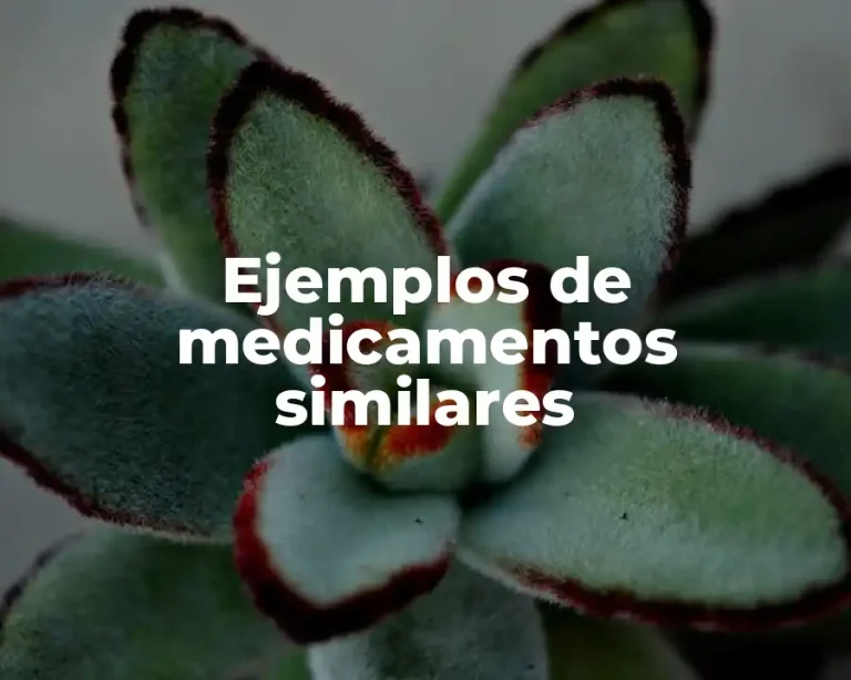 Ejemplos de medicamentos similares