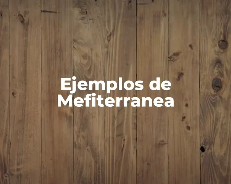 Ejemplos de Mefiterranea