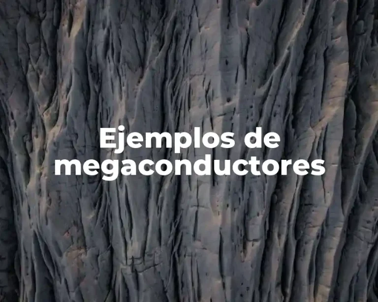Ejemplos de megaconductores