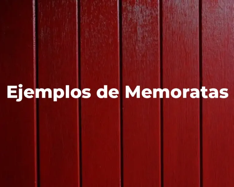 Ejemplos de Memoratas