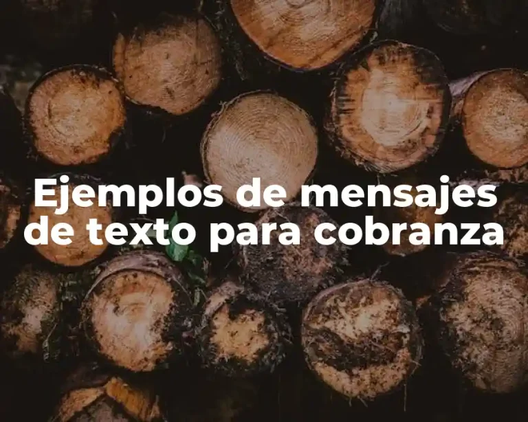 Ejemplos de mensajes de texto para cobranza