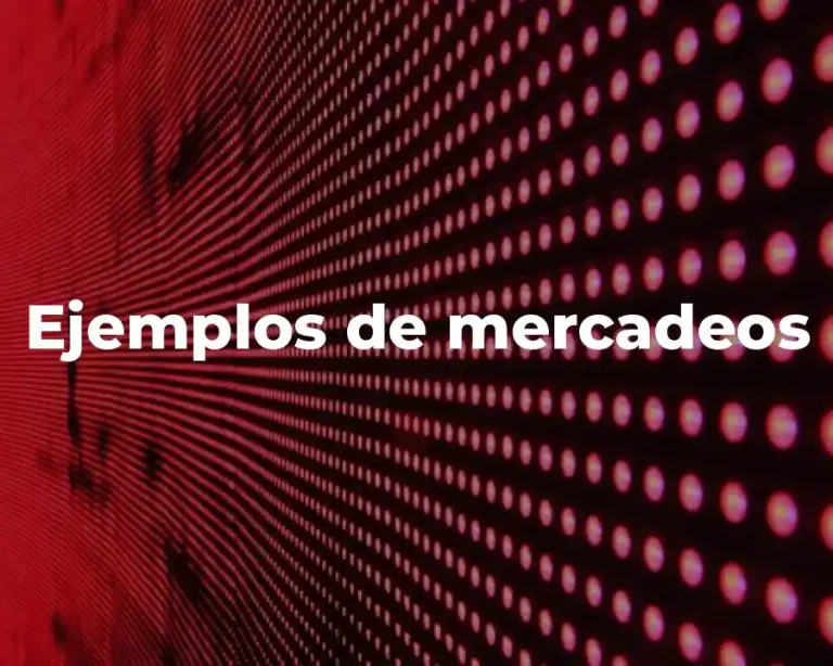Ejemplos de mercadeos