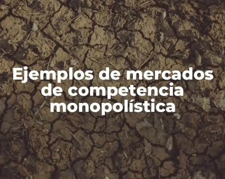Ejemplos de mercados de competencia monopolística