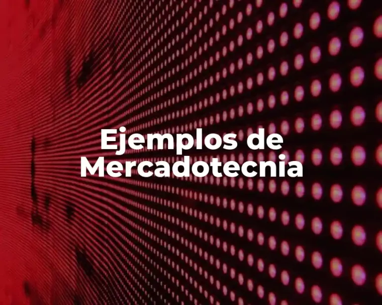Ejemplos de Mercadotecnia
