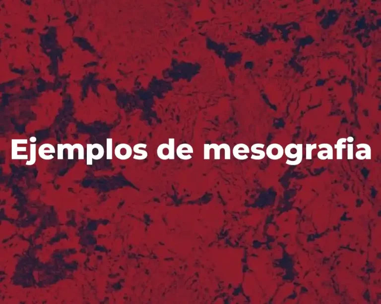 Ejemplos de mesografia