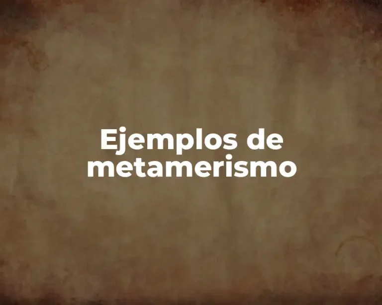 Ejemplos de metamerismo
