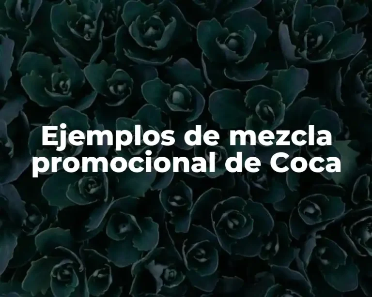 Ejemplos de mezcla promocional de Coca