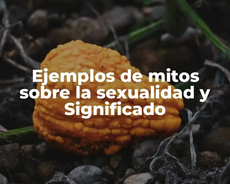 Ejemplos de mitos sobre la sexualidad y Significado