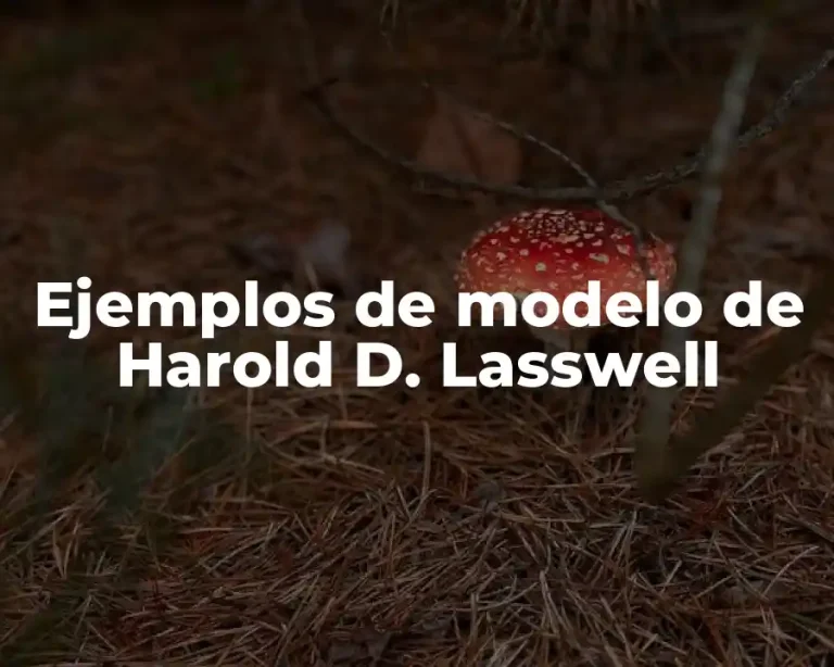 Ejemplos de modelo de Harold D. Lasswell