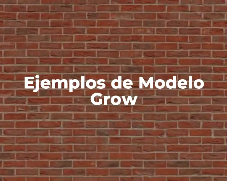 Ejemplos de Modelo Grow
