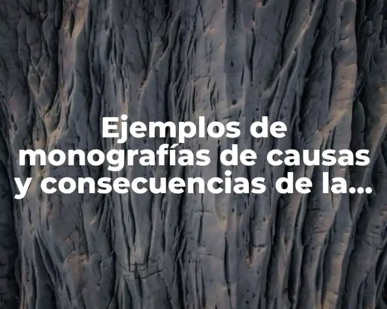 Ejemplos de monografías de causas y consecuencias de la migración