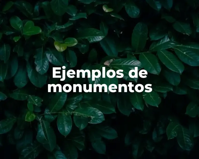 Ejemplos de monumentos