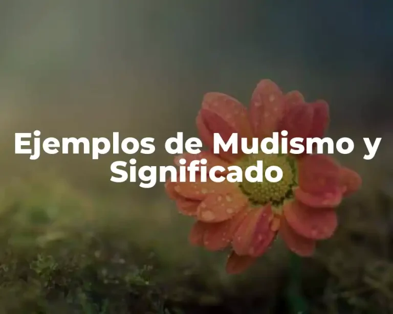 Ejemplos de Mudismo y Significado