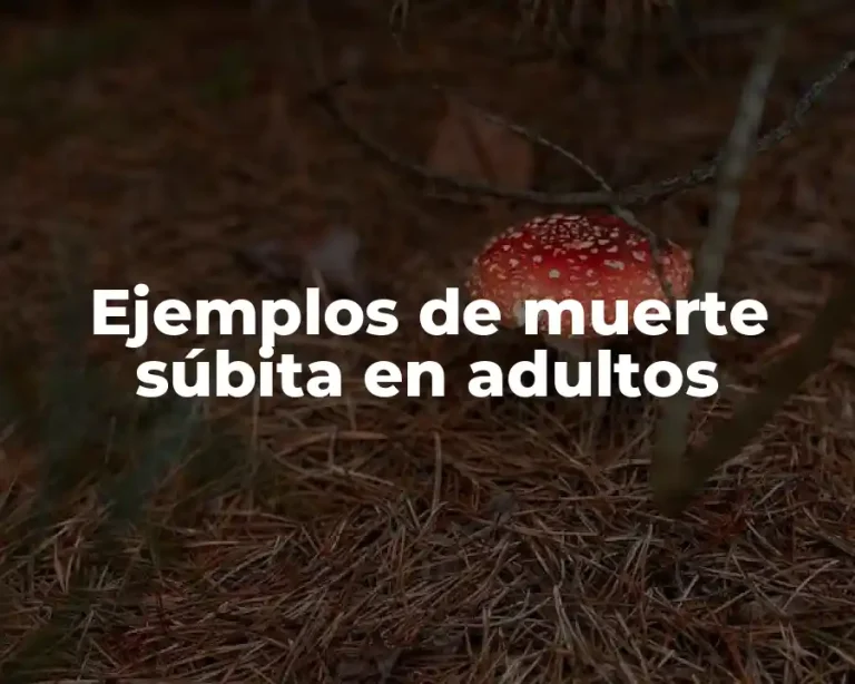 Ejemplos de muerte súbita en adultos