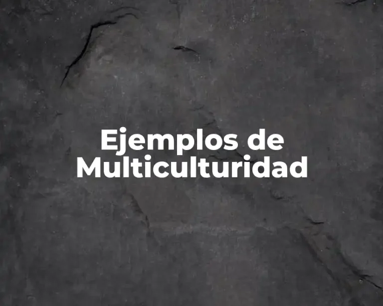 Ejemplos de Multiculturidad