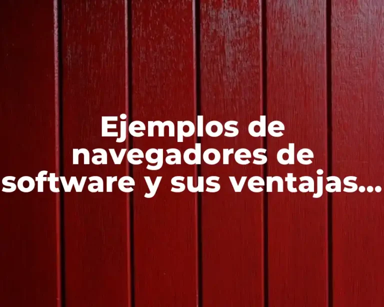 Ejemplos de navegadores de software y sus ventajas y desventajas