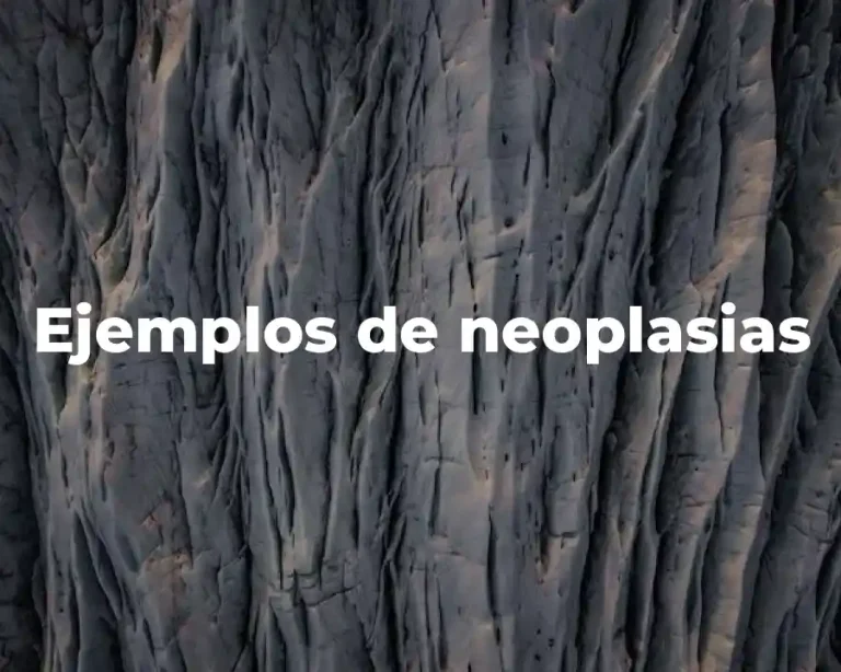 Ejemplos de neoplasias