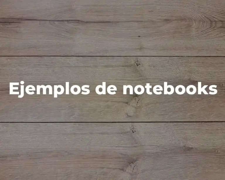 Ejemplos de notebooks
