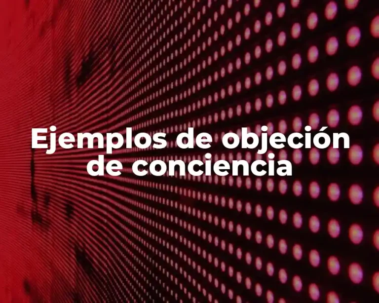 Ejemplos de objeción de conciencia
