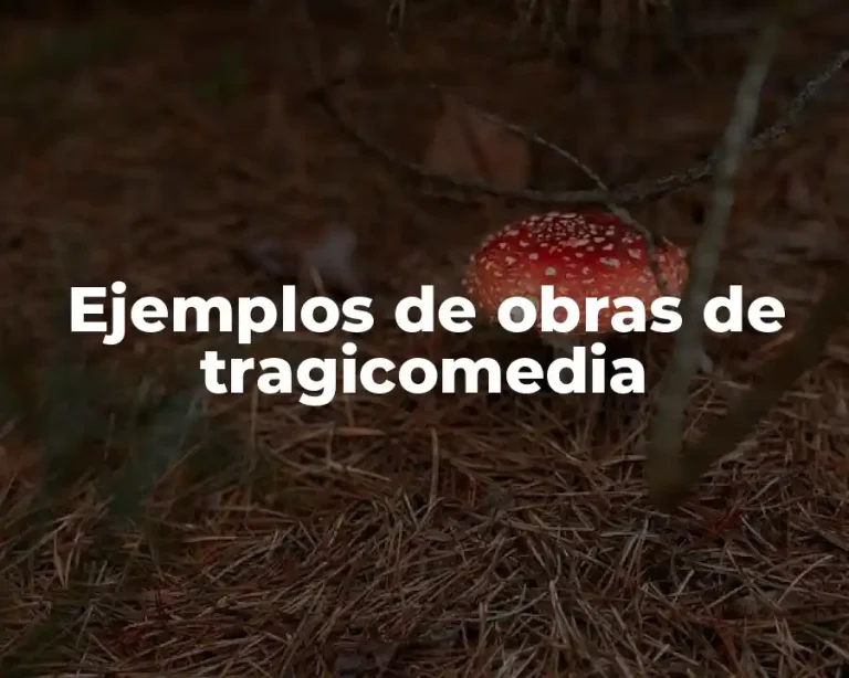 Ejemplos de obras de tragicomedia