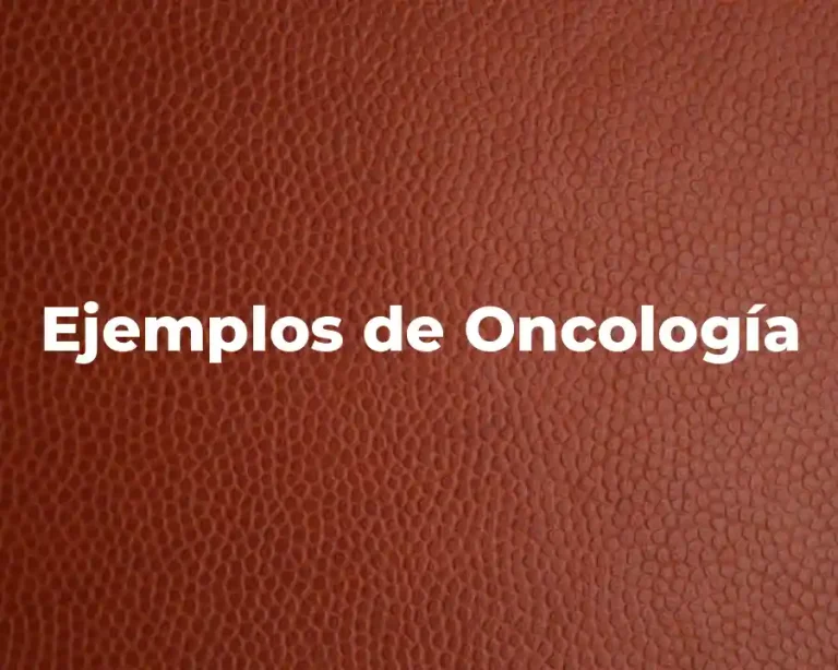 Ejemplos de Oncología