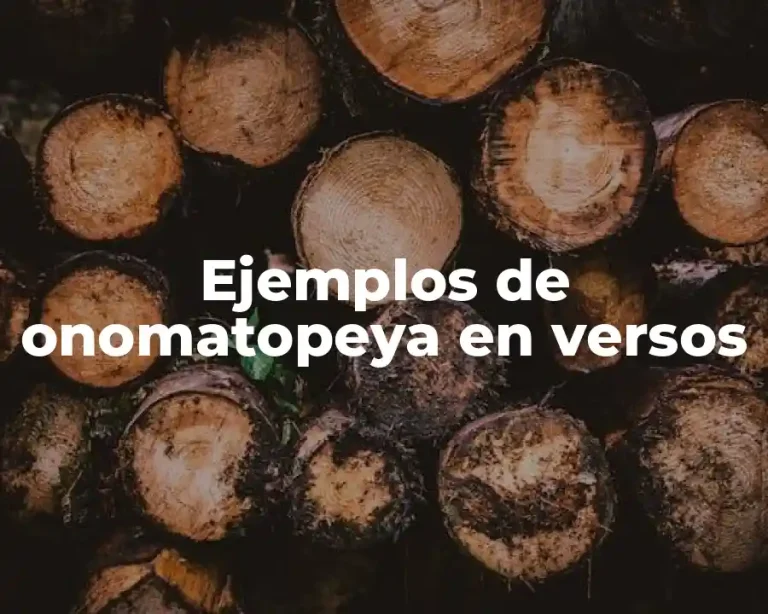 Ejemplos de onomatopeya en versos