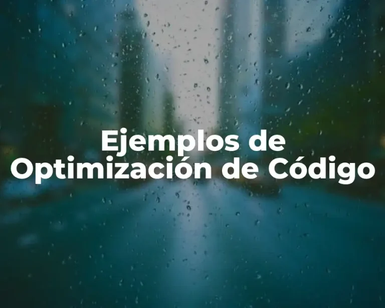 Ejemplos de Optimización de Código