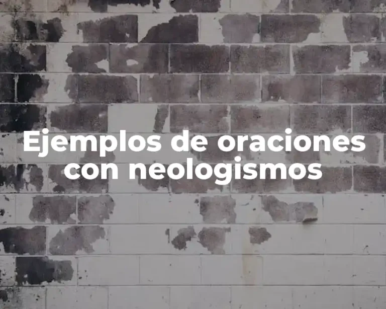 Ejemplos de oraciones con neologismos