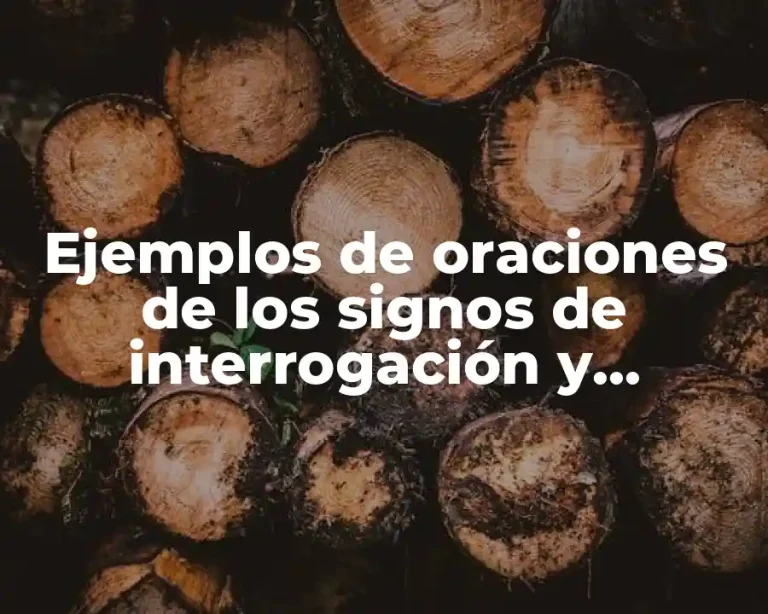 Ejemplos de oraciones de los signos de interrogación y exclamación