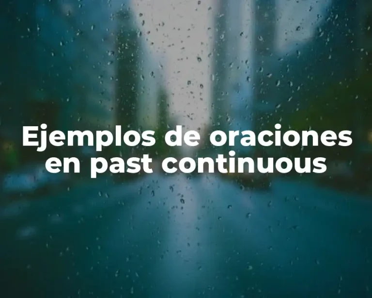 Ejemplos de oraciones en past continuous