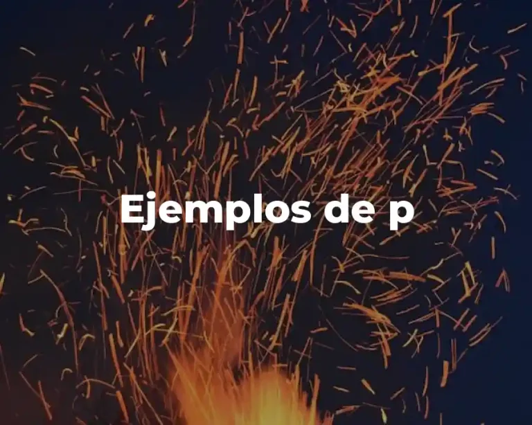 Ejemplos de p