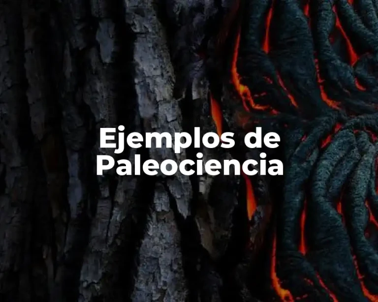 Ejemplos de Paleociencia