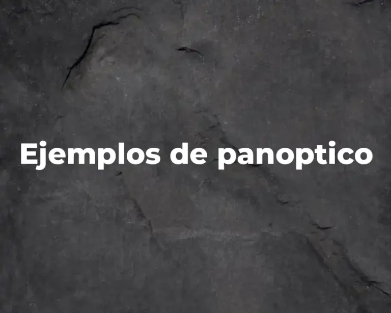Ejemplos de panoptico