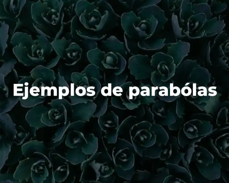 Ejemplos de parabólas