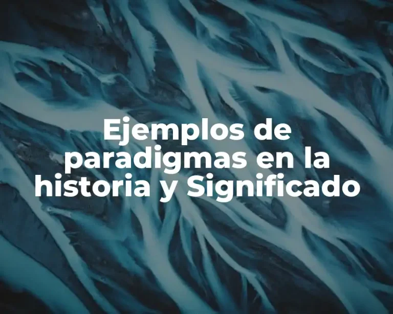 Ejemplos de paradigmas en la historia y Significado