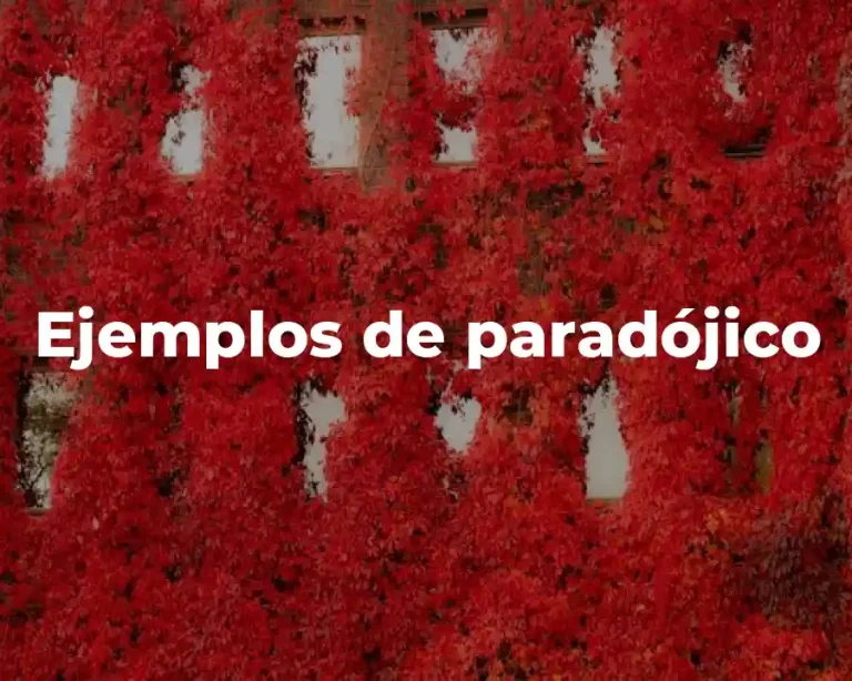 Ejemplos de paradójico