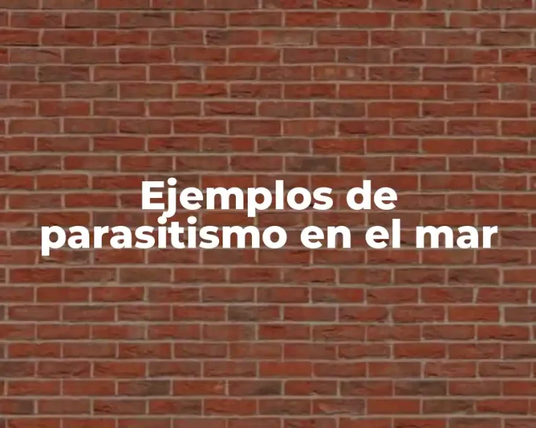 Ejemplos de parasitismo en el mar