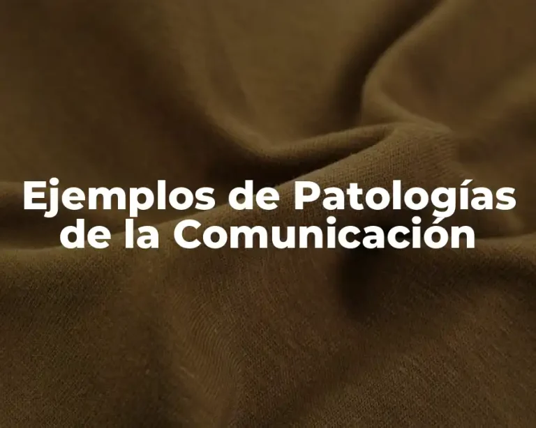 Ejemplos de Patologías de la Comunicación