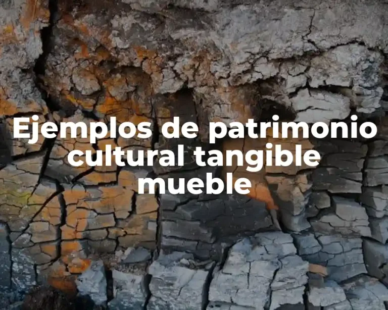 Ejemplos de patrimonio cultural tangible mueble