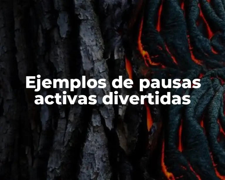 Ejemplos de pausas activas divertidas