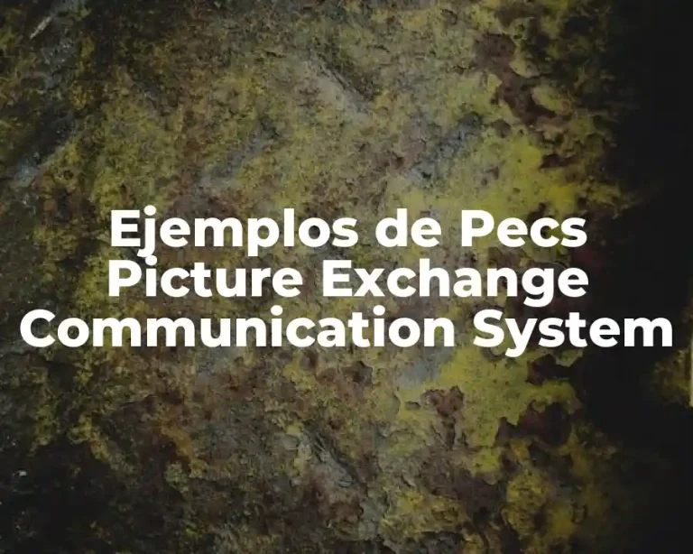 Ejemplos de Pecs Picture Exchange Communication System
