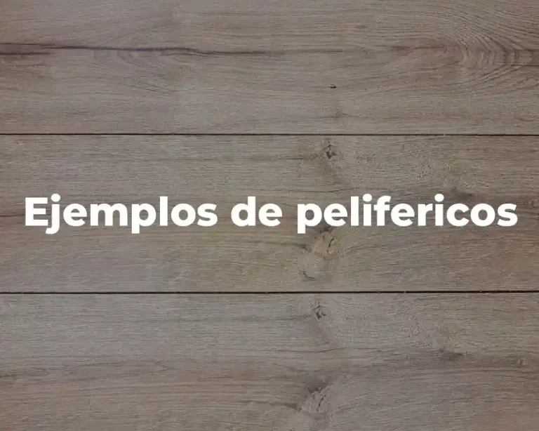 Ejemplos de pelifericos