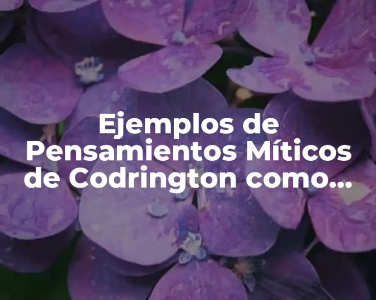 Ejemplos de Pensamientos Míticos de Codrington como Nacen los Niños y Significado